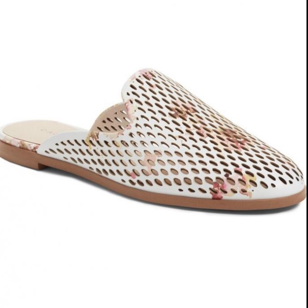 Caslon white floral mule